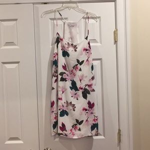 1 State racer back floral dress. Fully lined.